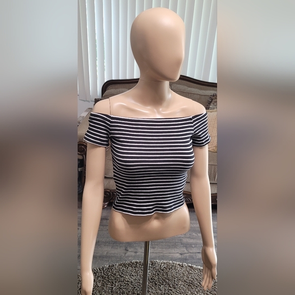 Forever 21 Crop Top Ribbed Stretch M - Picture 4 of 4